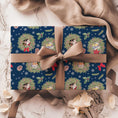 Load image into Gallery viewer, Christmas Wreath Gift Wrap: Luxury Recyclable Wrapping Paper, Eco-Friendly