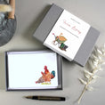 Load image into Gallery viewer, Farm Living Notecards/Place Cards: Cow & Calf, Wheelbarrow, Boots - Watercolour Art