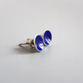 Load image into Gallery viewer, Itty Bitty Silver Enamel Studs - MaisyPlum