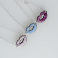 Load image into Gallery viewer, Luscious Lips Copper Enamel Pendant - MaisyPlum