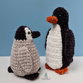 Load image into Gallery viewer, PDF Penguin Crochet Pattern, Pru the Penguin Crochet Pattern, Penguin & Chick Amigurumi Pattern, Penguin Crochet Toy Pattern