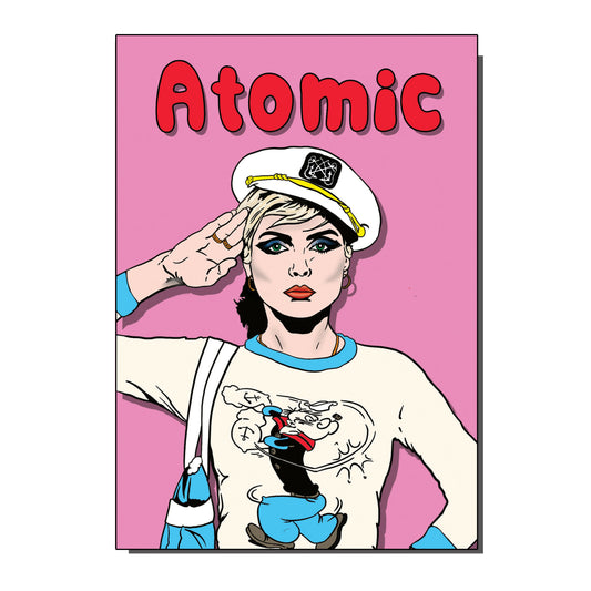 Atomic 1980s Inspired Greetings / Birthday Card