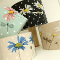 Load image into Gallery viewer, Daisy Lampshade On Linen

