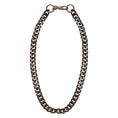 Load image into Gallery viewer, Cleopatra Black Aluminum Chain Necklace Single Tier Long