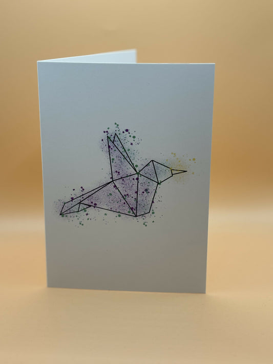 Origami Bird Greeting Card