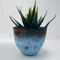 Load image into Gallery viewer, Small Blue and Orange Enamel Bowl - MaisyPlum