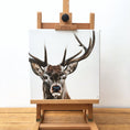 Load image into Gallery viewer, Stag - limited edition giclée canvas print