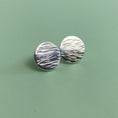 Load image into Gallery viewer, Textured Silver Stud Earrings - MaisyPlum