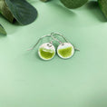 Load image into Gallery viewer, Two Tone Silver Disc Earrings - Olive - MaisyPlum
