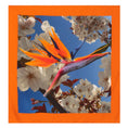 Load image into Gallery viewer, Bird Of Paradise Cherry Blossom Silk Scarf