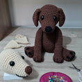 Load image into Gallery viewer, PDF Labrador Crochet Pattern, Lenny the Labrador Crochet Pattern, Crochet Pattern, Dog Amigurumi Pattern