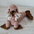 Load image into Gallery viewer, Walrus Crochet Pattern, Wally the Walrus Crochet Pattern, Walrus Amigurumi Pattern, Walrus Crochet Toy Pattern