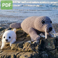 Load image into Gallery viewer, Seal Crochet Pattern, Sandy the Seal Crochet Pattern, Seal and Seal Pup Amigurumi Pattern, Seals Crochet Toy Pattern
