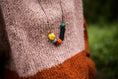 Load image into Gallery viewer, Essential Oil Diffuser Mustard, Rust & Green Silicone Necklace