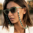 Load image into Gallery viewer, Glasses Chain – Jade Green & Teal Chunky Acrylic Chain