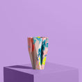 Load image into Gallery viewer, Small Deco Vase - Marbled In Coral & Lilac - Misshandled
