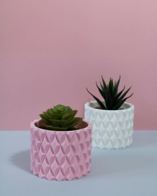 3D Printed Pink Indoor Plant Pot