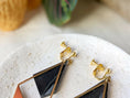 Load image into Gallery viewer, statement-earrings-lemon-drizzle-acrylic-gold-vermeil-dangle-earrings-637a9245-scaled
