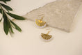 Load image into Gallery viewer, sunset-natural-jade-stone-brass-art-deco-acrylic-gold-vermeil-fan-drop-earrings-637a90d0-scaled