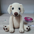 Load image into Gallery viewer, PDF Labrador Crochet Pattern, Lenny the Labrador Crochet Pattern, Crochet Pattern, Dog Amigurumi Pattern
