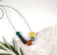 Load image into Gallery viewer, kodes-statement-necklace-geometric-silicone-necklace-KS0061-0004