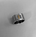 Load image into Gallery viewer, Oxidised Sterling Silver Buckle Ring