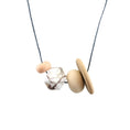 Load image into Gallery viewer, statement-silicone-necklace-white-brown-peach-610c34ab.jpg.webp
