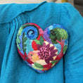 Load image into Gallery viewer, The Blustery Day Hand Embroidered Brooch
