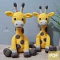 Load image into Gallery viewer, PDF Giraffe Crochet Pattern, Geoff the Giraffe Crochet Pattern, Crochet Pattern, Giraffe Amigurumi Pattern
