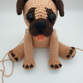 Load image into Gallery viewer, PDF Pug Crochet Pattern, Perry the Pug Crochet Pattern, Crochet Pattern, Dog Amigurumi Pattern
