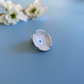 Load image into Gallery viewer, Contemporary White Enamel Flower Brooch
