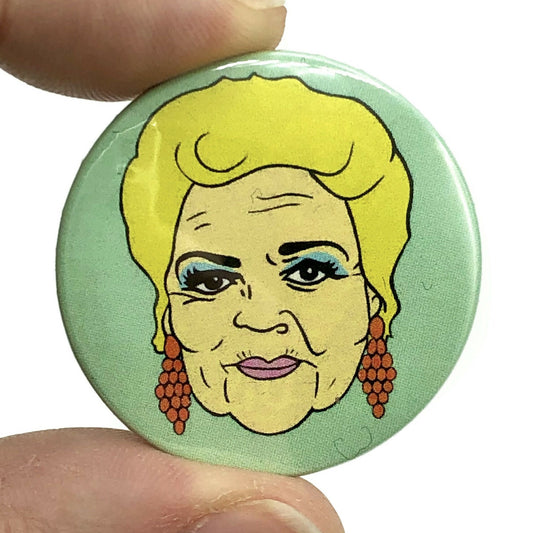 Pat Butcher Inspired Inspired Button Pin Badge