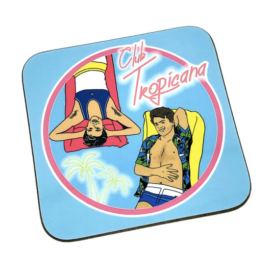 Wham Club Tropicana 1980s Inspired Drinks Coaster