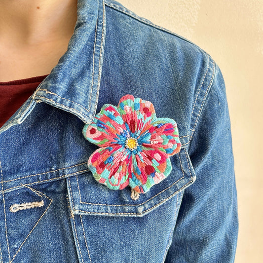 Fruit Punch Hand Embroidered Brooch