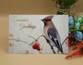 Load image into Gallery viewer, Waxwingchristmascard3
