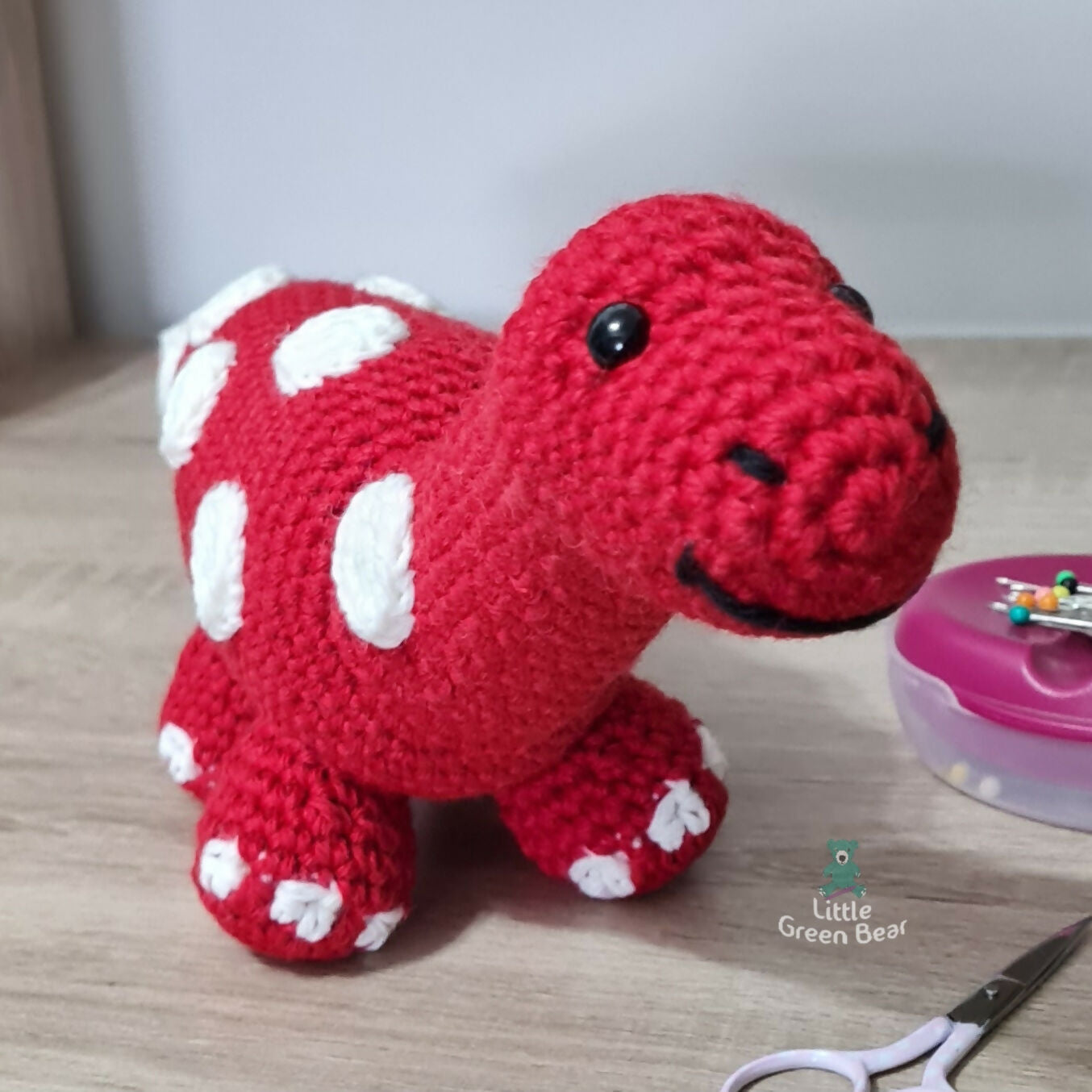 PDF Diplodocus Crochet Pattern, Don the Diplodocus Crochet Pattern, Crochet Pattern, Dinosaur Amigurumi Pattern