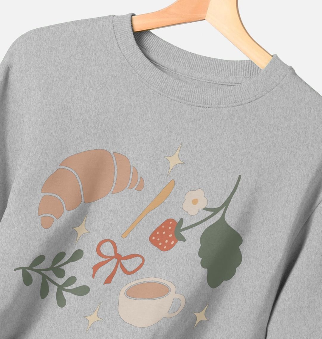 Croissant unisex style sweater