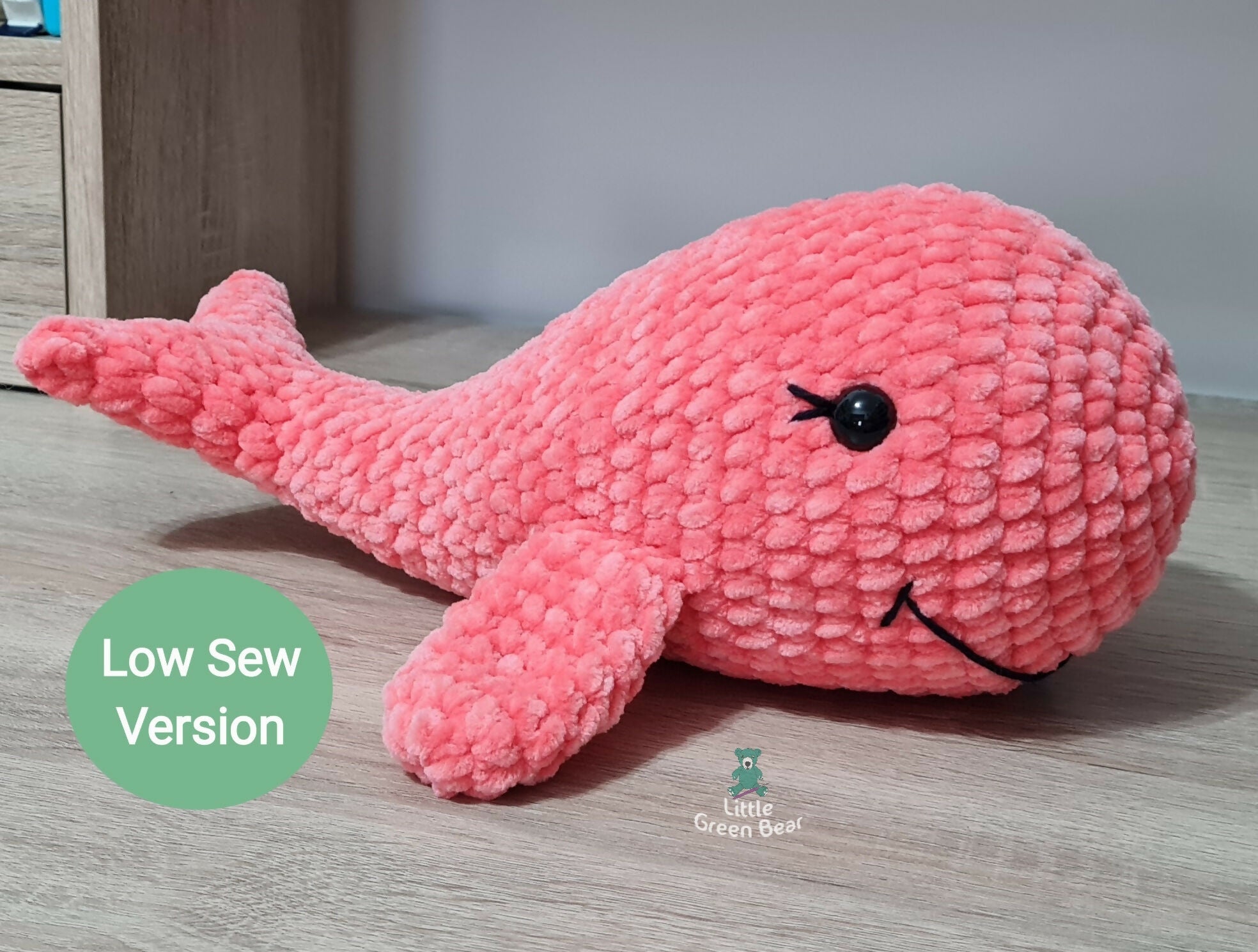 PDF Whale Crochet Pattern, Wesley the Whale Crochet Pattern, Whale Amigurumi Pattern, Whale Crochet Toy Pattern