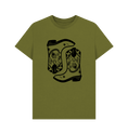 Load image into Gallery viewer, Moss Green Double cowboy boot crew neck t-shirt
