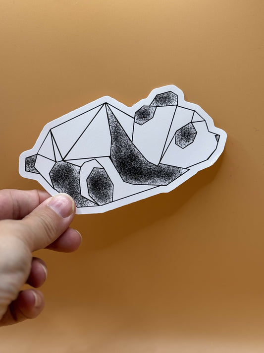 Origami Panda Sticker