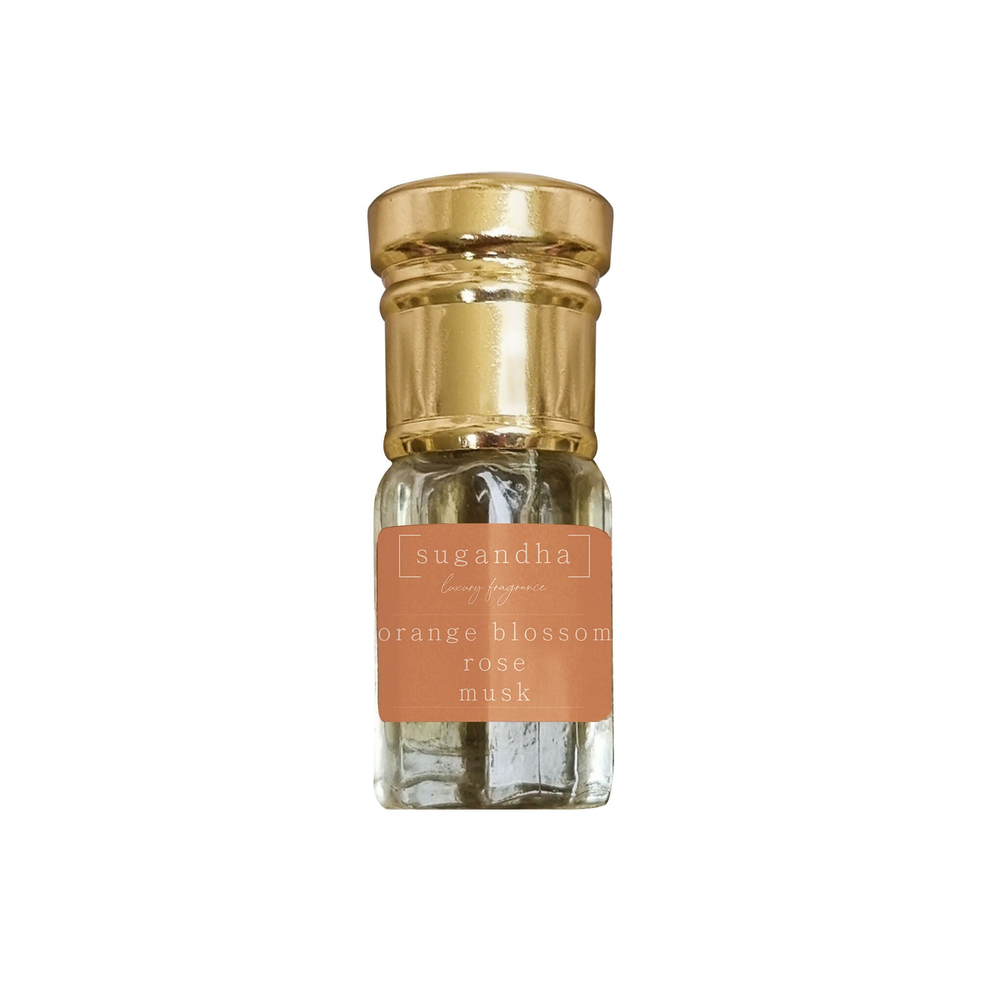 orange blossom - rose - musk roll on perfume