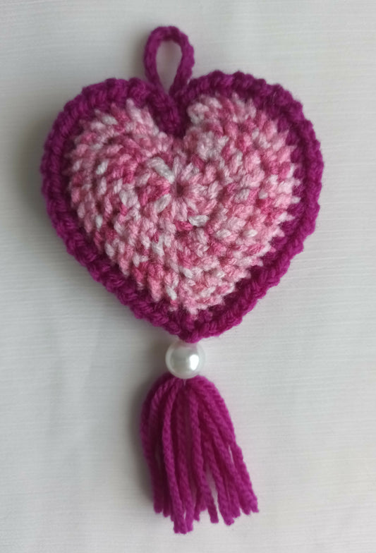 Heart Padded Pink