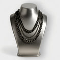 Load image into Gallery viewer, Cleopatra Black Metal Aluminum Chain Necklace
