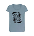 Load image into Gallery viewer, Double cowboy boot scoop neck t-shirt - Trend Tonic
