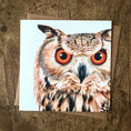 Load image into Gallery viewer, Eagle Owl Greetings Card
