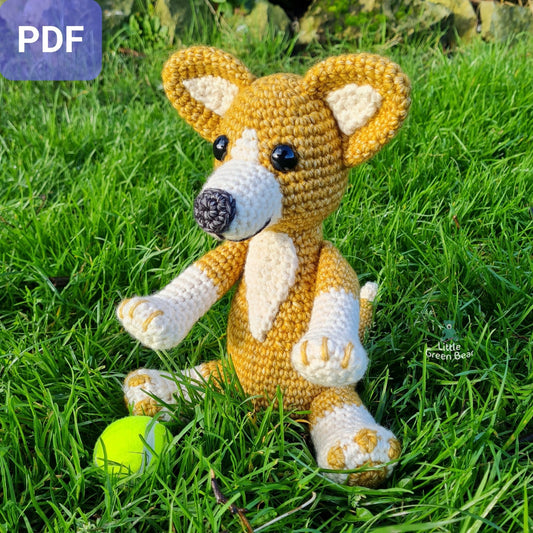 PDF Corgi Crochet Pattern, Cerys the Corgi Crochet Pattern, Crochet Pattern, Dog Amigurumi Pattern