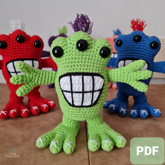 PDF Alien Crochet Pattern, Arnie the Alien Crochet Pattern, Crochet Pattern, Alien Amigurumi Pattern