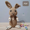 Load image into Gallery viewer, PDF Rabbit Crochet Pattern, Rodney the Rabbit Crochet Pattern, Crochet Pattern, Rabbit Amigurumi Pattern, Bunny
