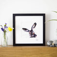 Load image into Gallery viewer, Inky Hare Illustration Print
