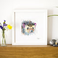 Load image into Gallery viewer, Inky Hedgehog Illustration Print
